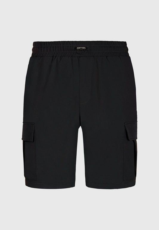 BLACK CARGO SHORTS