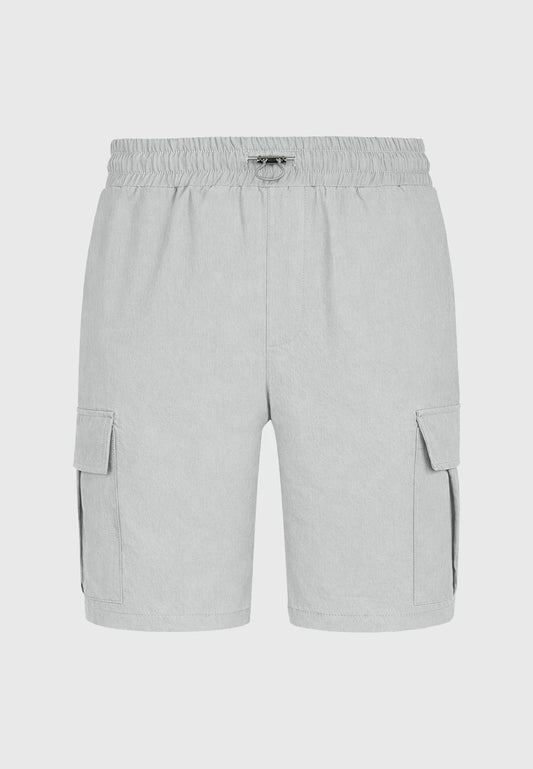 LIGHT GREY CARGO SHORTS