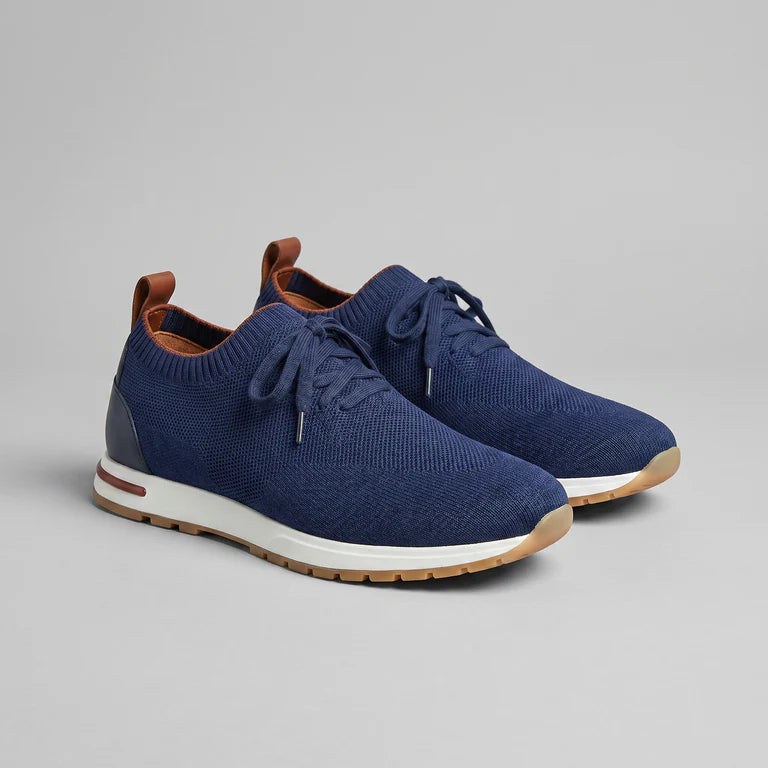 BLUE KNIT TRAINER