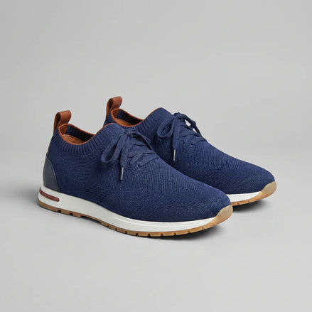 BLUE KNIT TRAINER