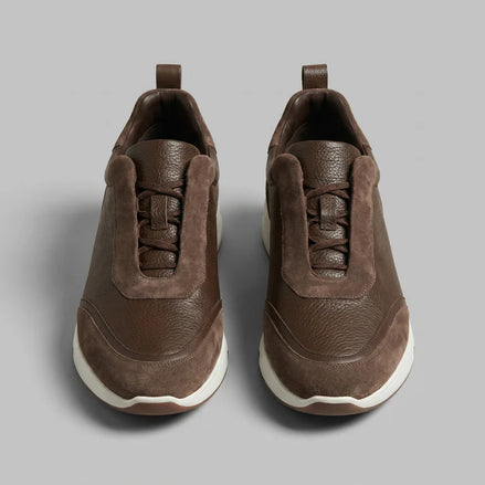 BROWN LEATHER TRAINER
