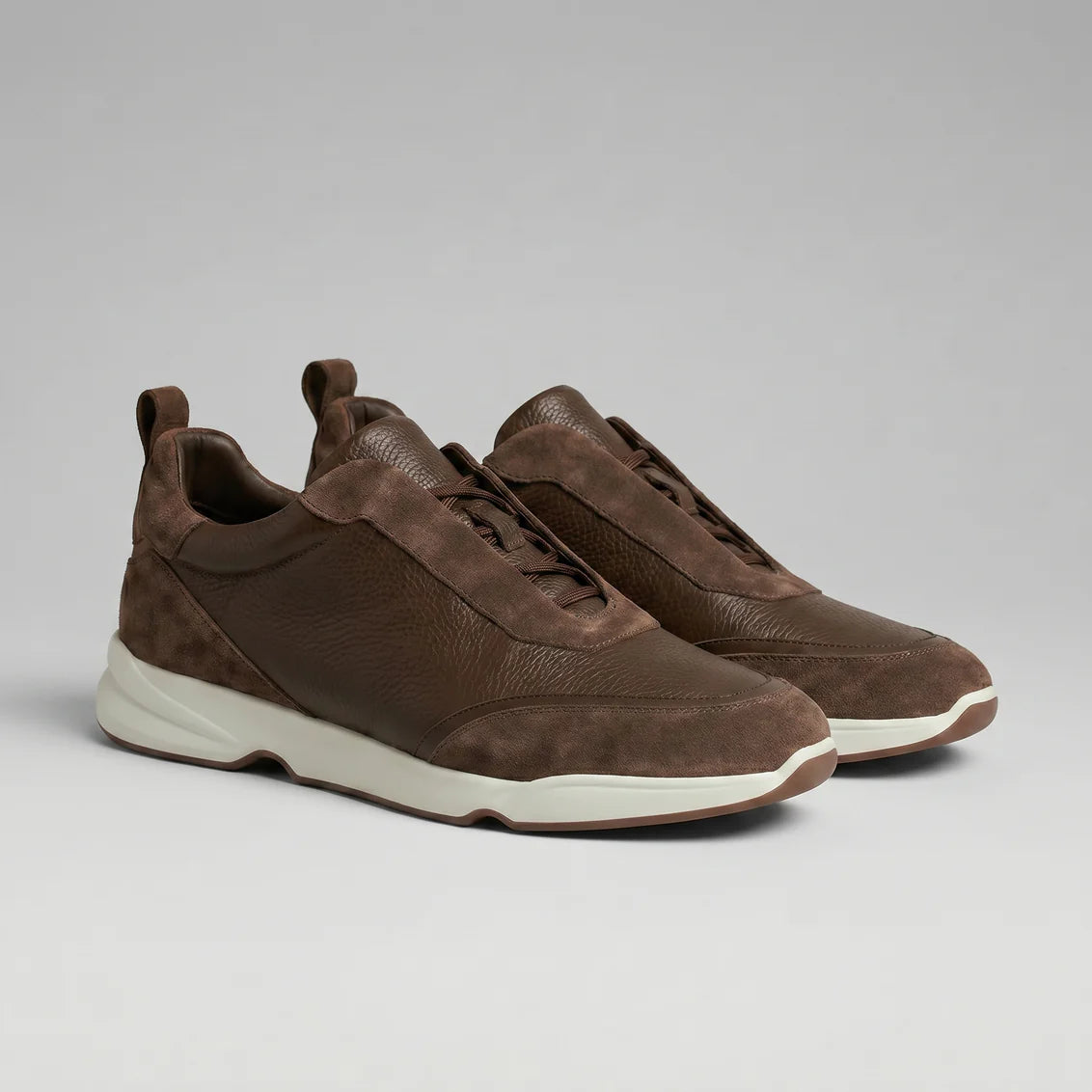 BROWN LEATHER TRAINER