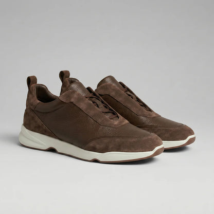 BROWN LEATHER TRAINER