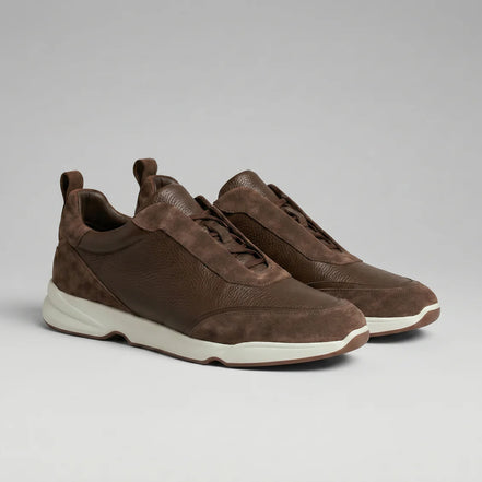 BROWN LEATHER TRAINER