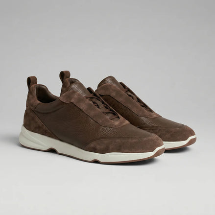 BROWN LEATHER TRAINER