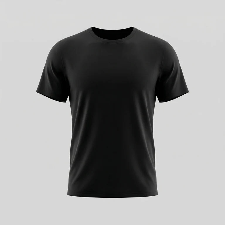 BLACK SLIM T SHIRT