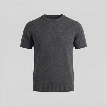 GREY - KNIT T SHIRT