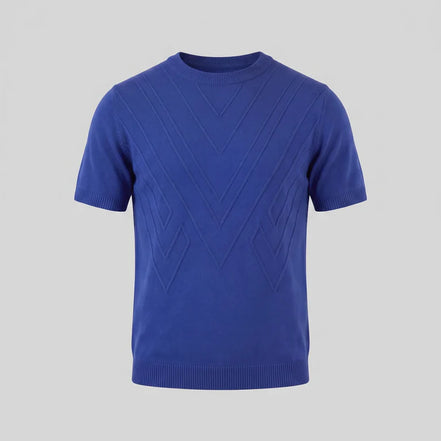 ROYAL BLUE - KNIT T SHIRT