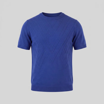 ROYAL BLUE - KNIT T SHIRT