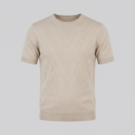 CREAM - KNIT T SHIRT
