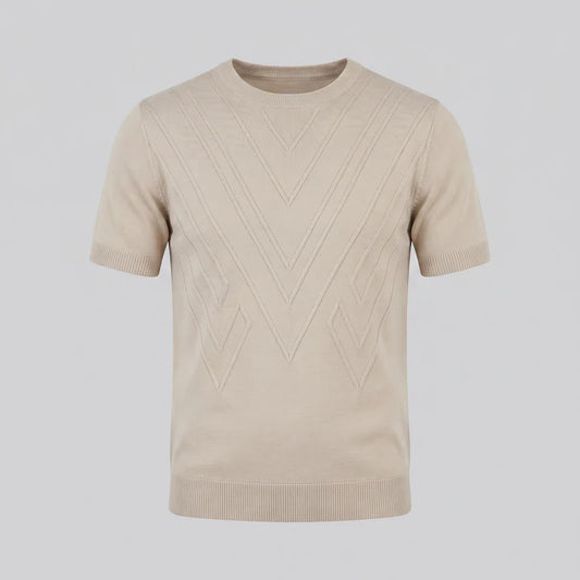 CREAM - KNIT T SHIRT