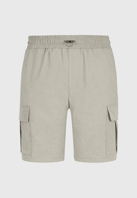 BEIGE CARGO SHORTS
