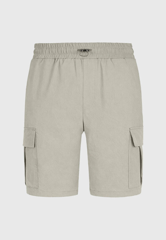 BEIGE CARGO SHORTS