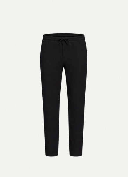 BLACK MODERN LINEN TROUSER
