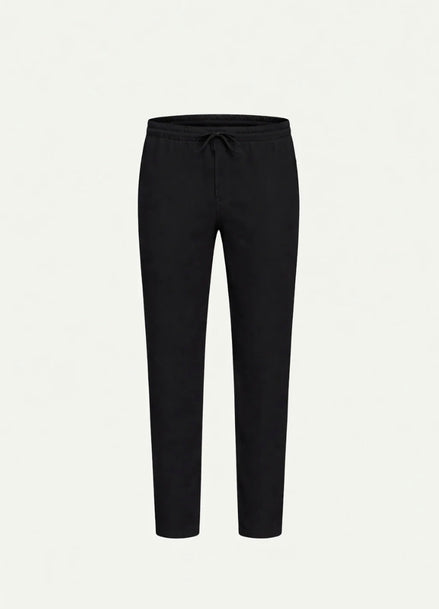 BLACK MODERN LINEN TROUSER