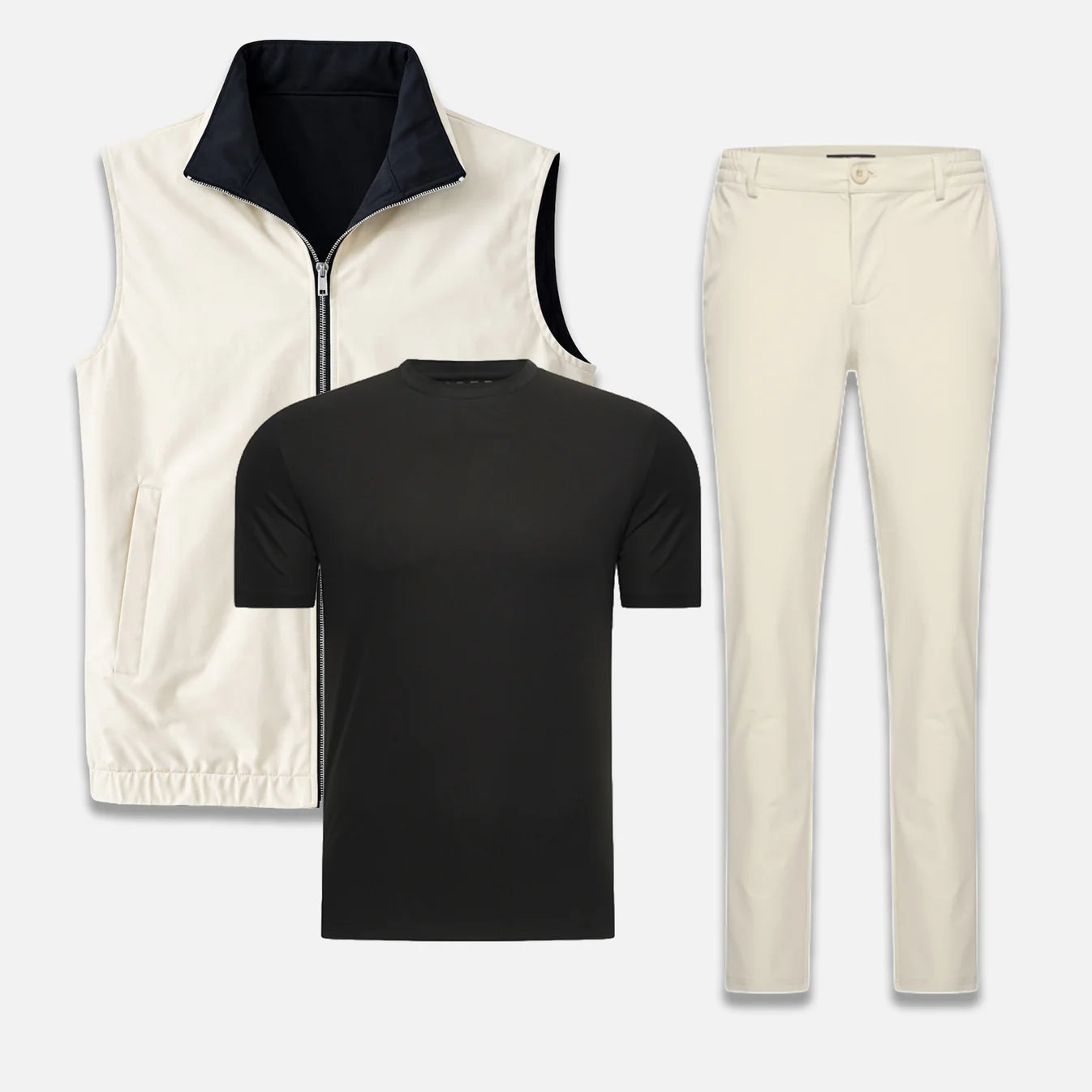 CREAM/BLACK MODERN ESSENTIAL SET